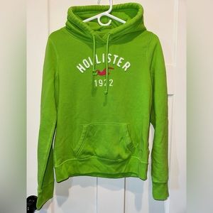 Hollister Bright Green Hoodie - Size L